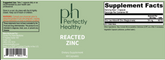 Reacted Zinc PH